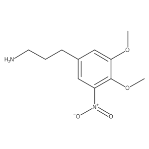 3-(3,4-Dimethoxy-5-nitrophenyl)propan-1-amine Structure