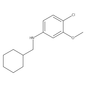 4-Chloro-N-(cyclohexylmethyl)-3-methoxyaniline Structure