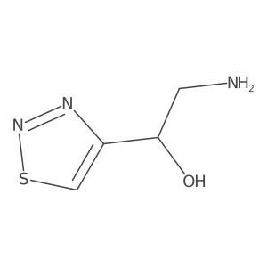2-Amino-1-(1,2,3-thiadiazol-4-yl)ethan-1-ol Structure