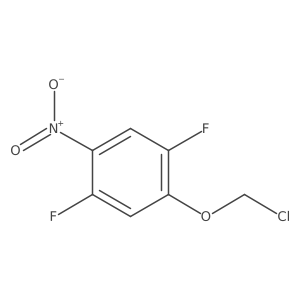 1-(Chloromethoxy)-2,5-difluoro-4-nitrobenzene Structure