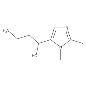 3-Amino-1-(1,2-dimethyl-1H-imidazol-5-yl)propan-1-ol Structure