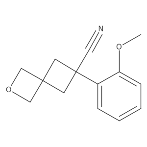 6-(2-Methoxyphenyl)-2-oxaspiro[3.3]heptane-6-carbonitrile结构式