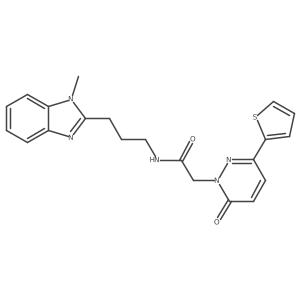 N-[3-(1-methyl-1H-benzimidazol-2-yl)propyl]-2-[6-oxo-3-(thiophen-2-yl)pyridazin-1(6H)-yl]acetamide Structure