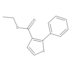 Ethyl 2-phenylthiophene-3-carboxylate结构式