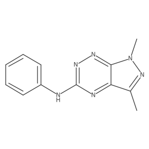 1,3-Dimethyl-N-phenyl-1H-pyrazolo[4,3-e][1,2,4]triazin-5-amine Structure