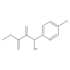 Methyl 2-((5-chloropyridin-2-yl)(hydroxy)methyl)acrylate Structure