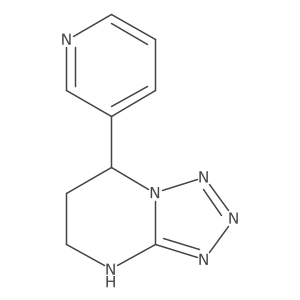 3-{4H,5H,6H,7H-[1,2,3,4]tetrazolo[1,5-a]pyrimidin-7-yl}pyridine结构式