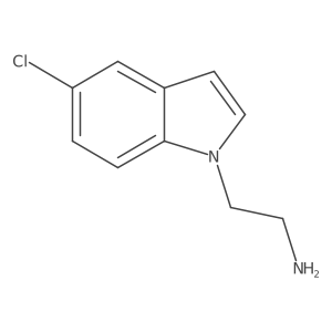 1H-Indole-1-ethanamine, 5-chloro-结构式