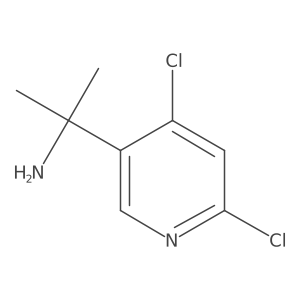 2-(4,6-Dichloropyridin-3-yl)propan-2-amine结构式