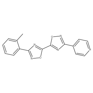 3-(2-Methylphenyl)-3'-pyridin-4-yl-5,5'-bi-1,2,4-oxadiazole结构式