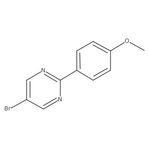 5-Bromo-2-(4-methoxyphenyl)pyrimidine结构式