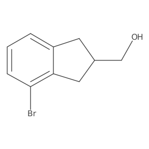 (4-Bromo-2,3-dihydro-1H-inden-2-yl)methanol结构式