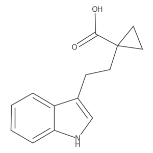 1-[2-(1H-indol-3-yl)ethyl]cyclopropane-1-carboxylic acid Structure
