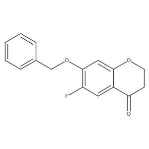 6-Fluoro-7-benzyloxychroman-4-one Structure