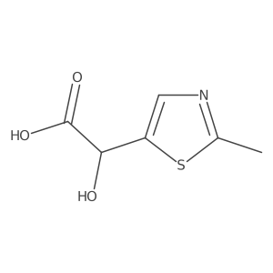 2-Hydroxy-2-(2-methyl-5-thiazolyl)acetic Acid结构式