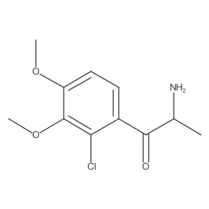 2-Amino-1-(2-chloro-3,4-dimethoxyphenyl)propan-1-one Structure