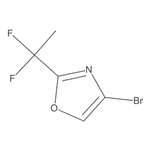 4-Bromo-2-(1,1-difluoroethyl)oxazole结构式