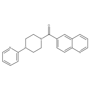 [4-(Pyridin-2-yl)piperazin-1-yl](quinolin-6-yl)methanone Structure