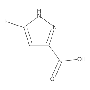 3-Iodo-1H-pyrazole-5-carboxylic acid结构式