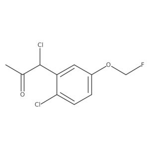 1-Chloro-1-(2-chloro-5-(fluoromethoxy)phenyl)propan-2-one Structure