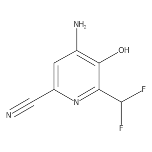 4-Amino-6-(difluoromethyl)-5-hydroxypicolinonitrile Structure