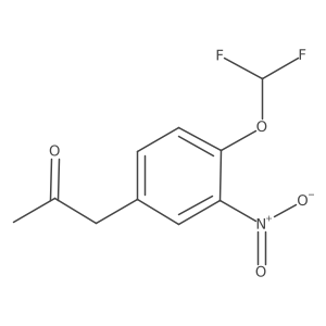 1-(4-(Difluoromethoxy)-3-nitrophenyl)propan-2-one Structure