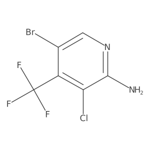 5-Bromo-3-chloro-4-(trifluoromethyl)pyridin-2-amine结构式