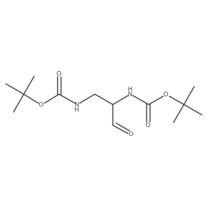 Carbamic acid, (1-formyl-1,2-ethanediyl)bis-, bis(1,1-dimethylethyl) ester Structure
