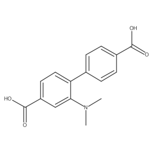2-(Dimethylamino)-[1,1'-biphenyl]-4,4'-dicarboxylic acid结构式