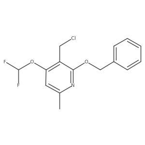 2-(Benzyloxy)-3-(chloromethyl)-4-(difluoromethoxy)-6-methylpyridine结构式