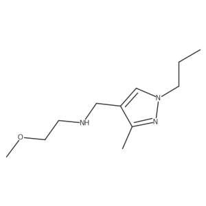 (2-methoxyethyl)[(3-methyl-1-propyl-1H-pyrazol-4-yl)methyl]amine结构式