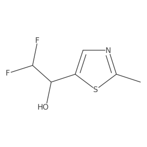 2,2-Difluoro-1-(2-methyl-1,3-thiazol-5-yl)ethan-1-ol Structure