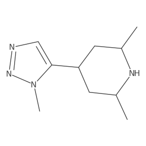 2,6-Dimethyl-4-(1-methyl-1H-1,2,3-triazol-5-yl)piperidine Structure