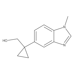 [1-(1-methyl-1H-1,3-benzodiazol-5-yl)cyclopropyl]methanol结构式