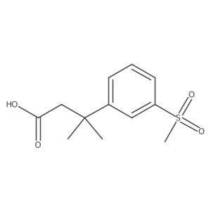 3-(3-Methanesulfonylphenyl)-3-methylbutanoic acid Structure