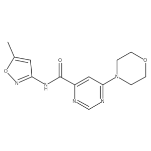 N-(5-methylisoxazol-3-yl)-6-morpholinopyrimidine-4-carboxamide Structure