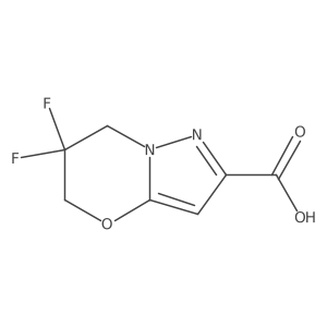 6,6-Difluoro-6,7-dihydro-5H-pyrazolo[5,1-b][1,3]oxazine-2-carboxylic acid Structure