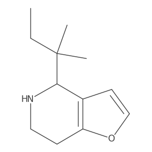 4-(2-methylbutan-2-yl)-4H,5H,6H,7H-furo[3,2-c]pyridine Structure