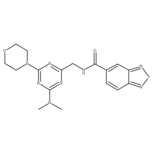 N-((4-(dimethylamino)-6-morpholino-1,3,5-triazin-2-yl)methyl)benzo[c][1,2,5]thiadiazole-5-carboxamide Structure