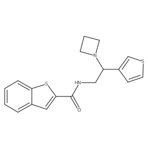 N-(2-(azetidin-1-yl)-2-(thiophen-3-yl)ethyl)benzo[b]thiophene-2-carboxamide Structure
