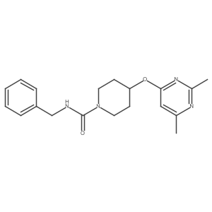 N-benzyl-4-((2,6-dimethylpyrimidin-4-yl)oxy)piperidine-1-carboxamide Structure