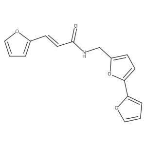 (E)-N-([2,2'-bifuran]-5-ylmethyl)-3-(furan-2-yl)acrylamide Structure