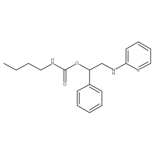 Carbamic acid, butyl-, I+/--[(2-pyridylamino)methyl]benzyl ester Structure