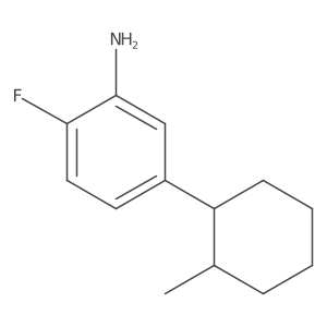 2-Fluoro-5-(2-methylcyclohexyl)aniline Structure