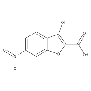 3-Hydroxy-6-nitro-1-benzofuran-2-carboxylic acid Structure