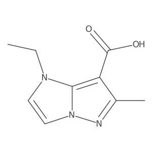 1-ethyl-6-methyl-imidazo[1,2-b]pyrazole-7-carboxylic acid Structure