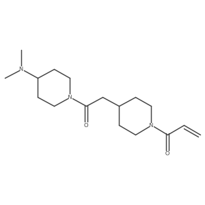 1-(4-{2-[4-(Dimethylamino)piperidin-1-yl]-2-oxoethyl}piperidin-1-yl)prop-2-en-1-one结构式