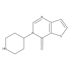 3-(piperidin-4-yl)thieno[3,2-d]pyrimidin-4(3H)-one结构式