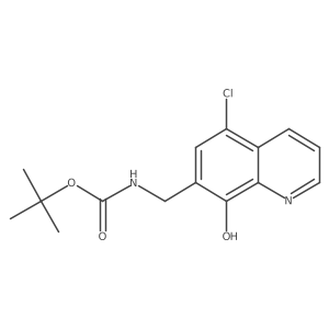 Tert-butyl ((5-chloro-8-hydroxyquinolin-7-yl)methyl)carbamate结构式