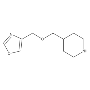 4-{[(1,3-Oxazol-4-yl)methoxy]methyl}piperidine Structure